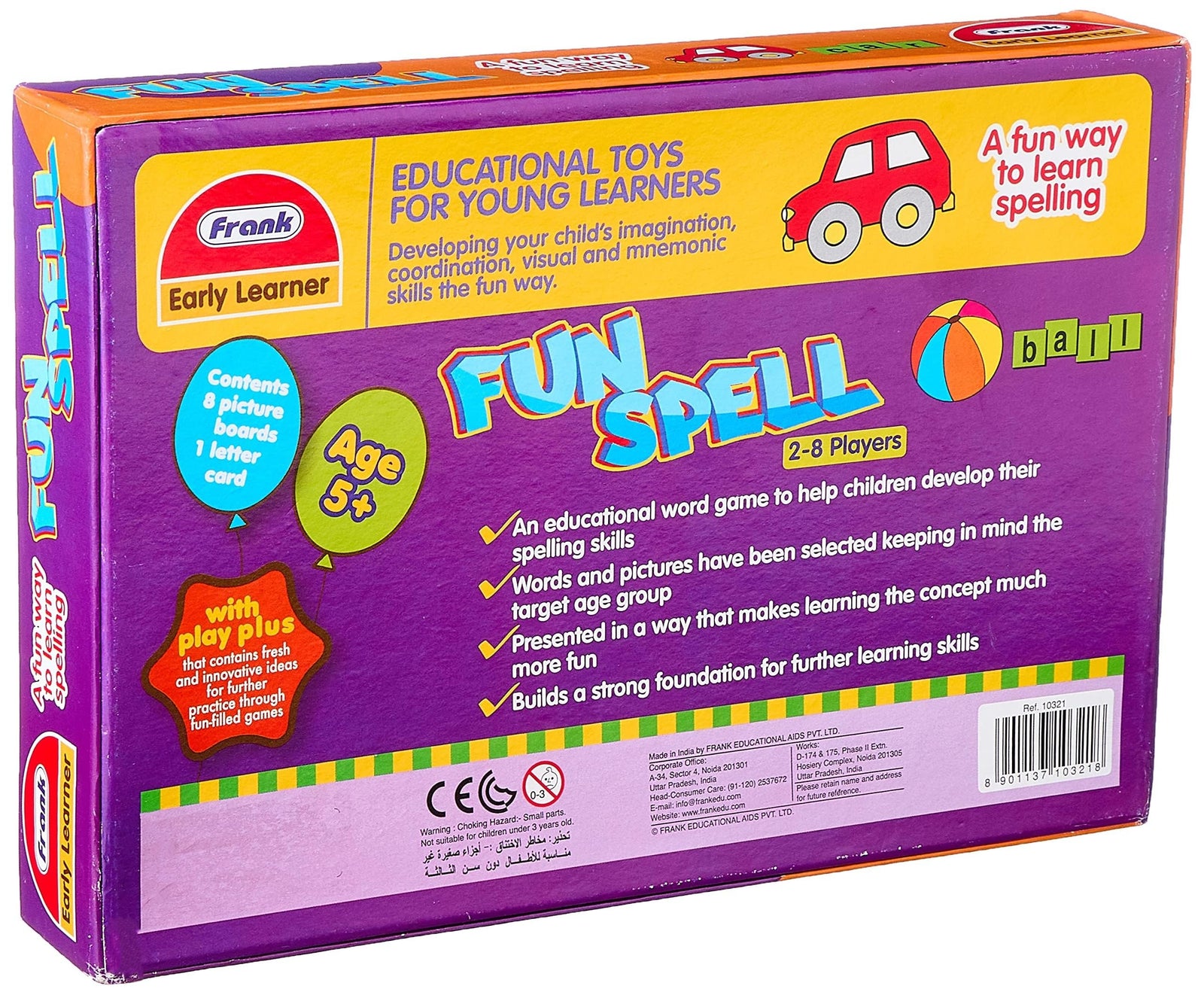 Fun Spell Snail 2-8 player +5y