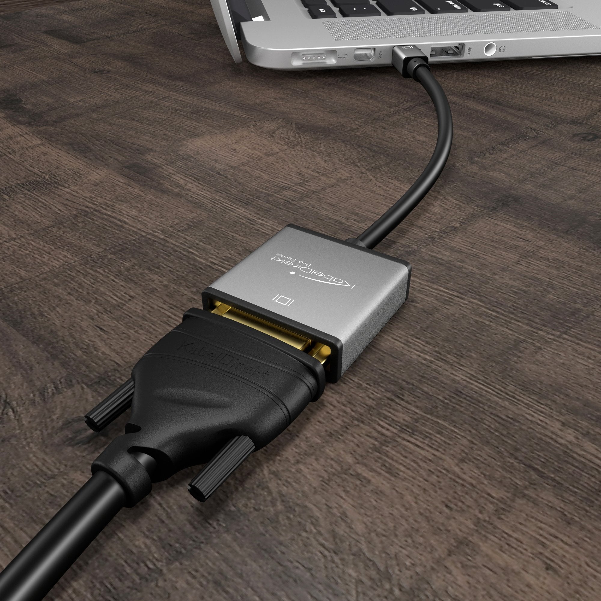 KabelDirekt Mini DP to DVI Adapter – 4K/60Hz