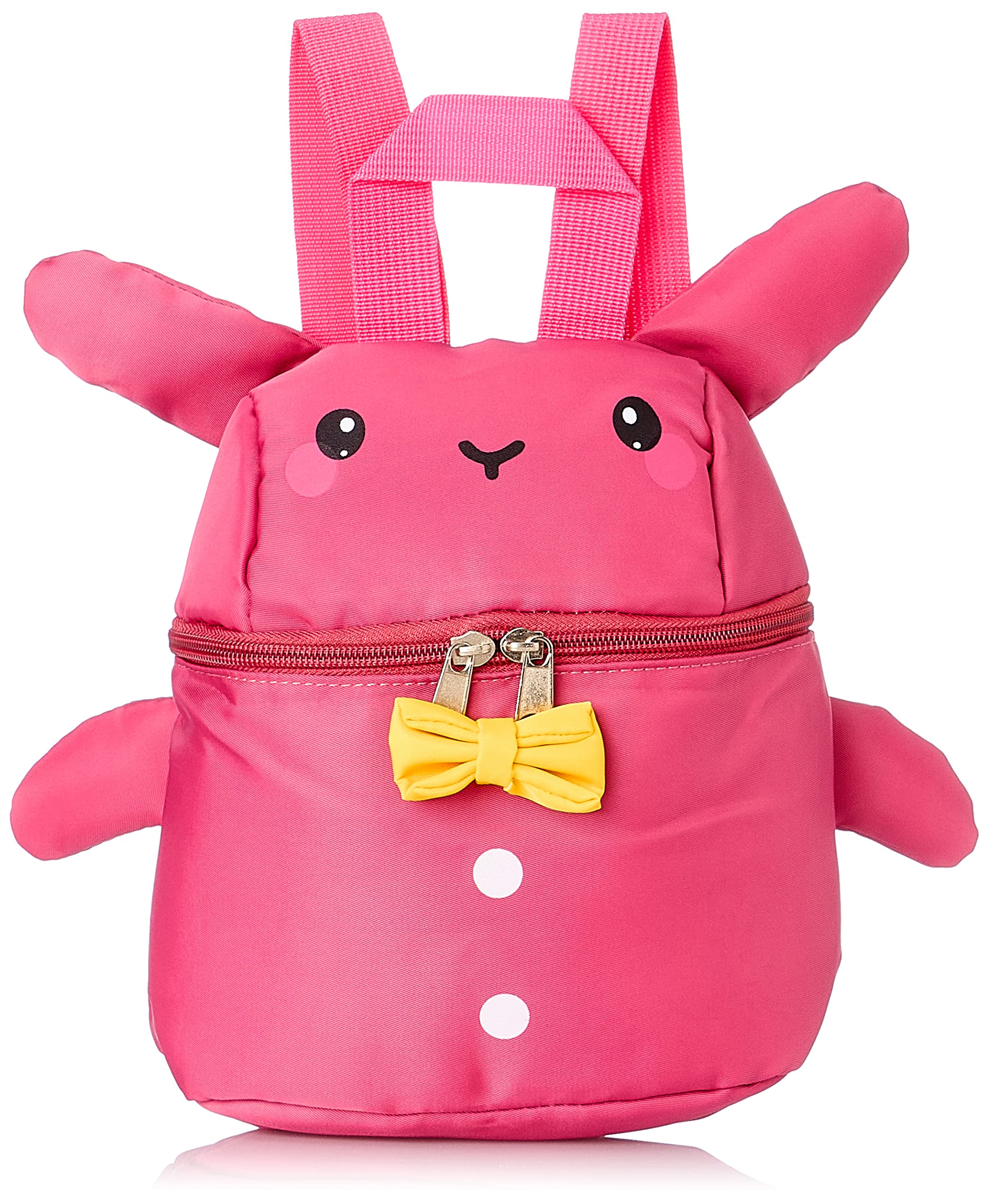 Kids Fabric Backpack with Cute Rabbit Design and Front Pocket