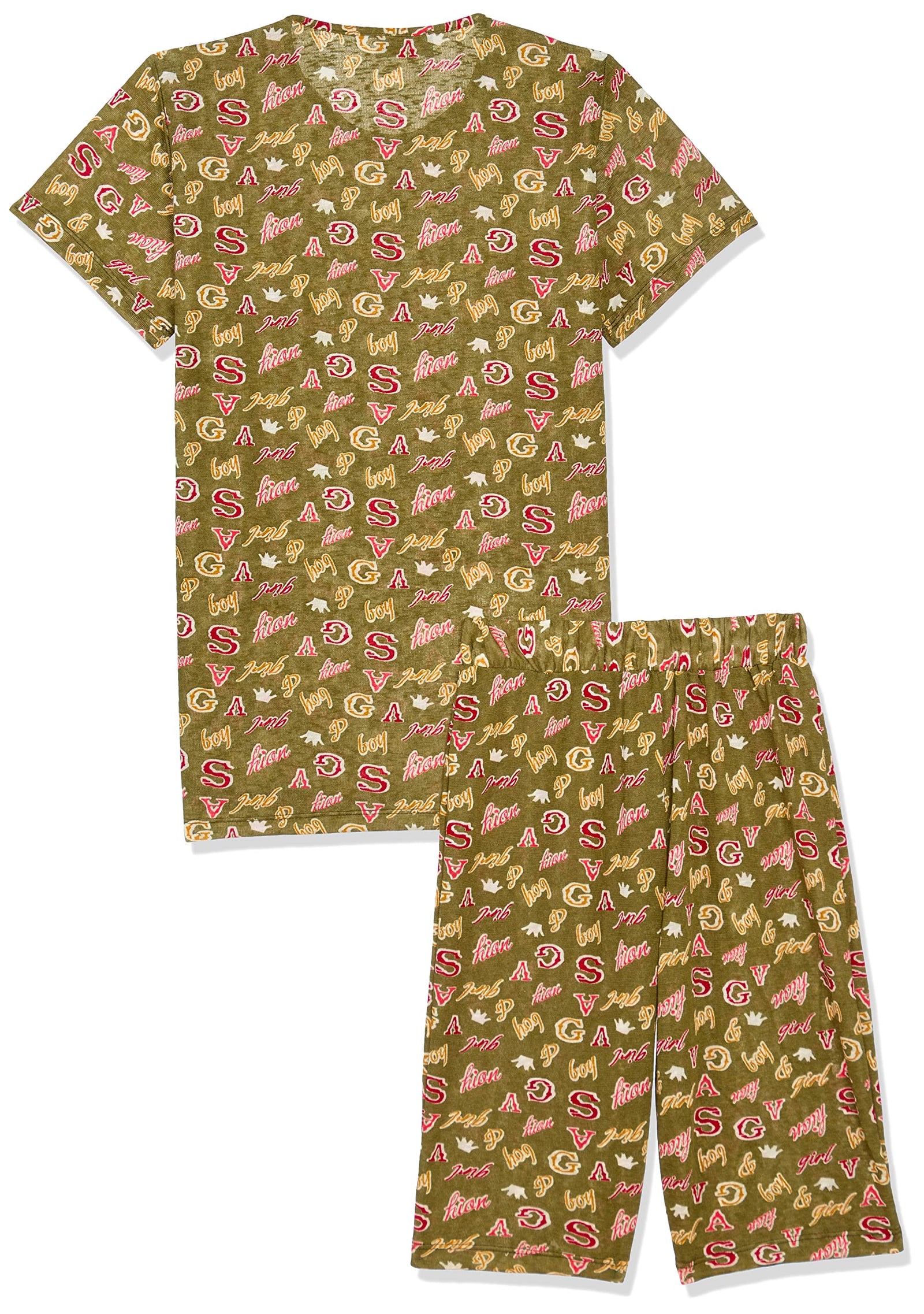 kady pyjama shorts printed green 14Y