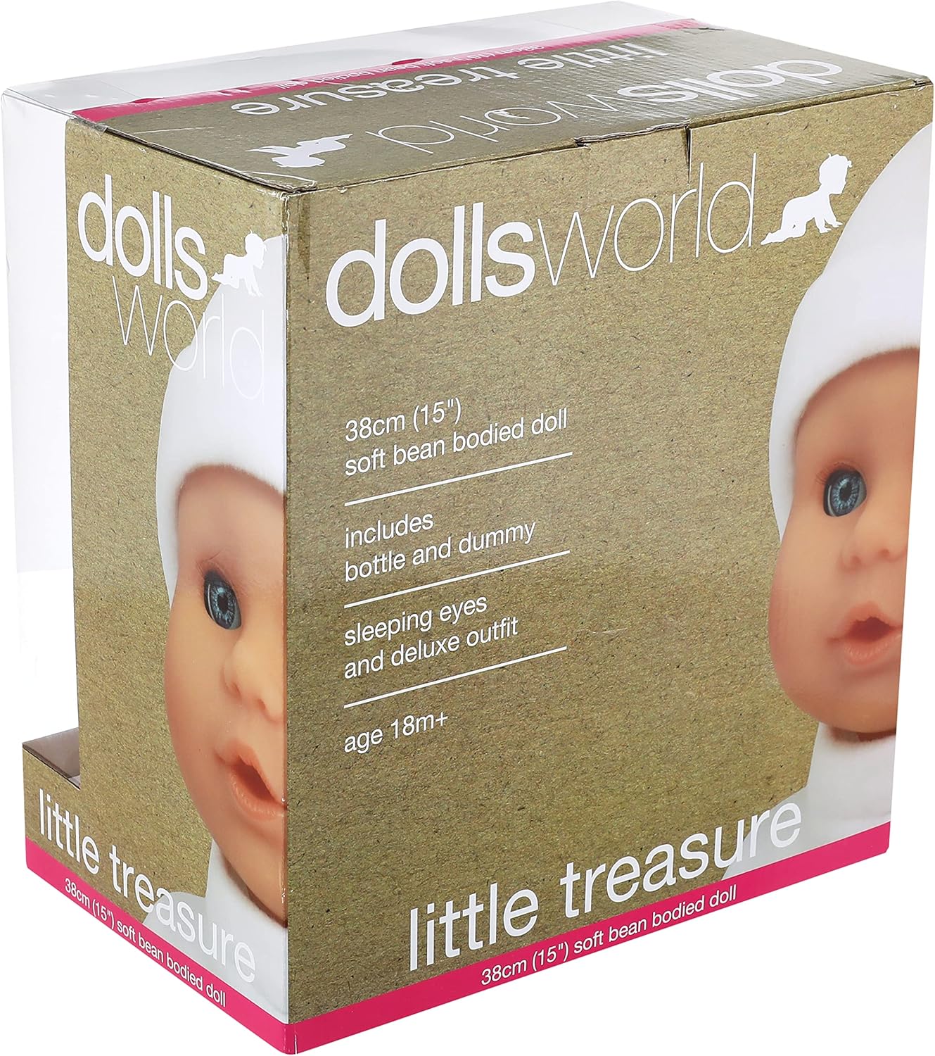 Dolls World Baby Doll, 38 cm, White