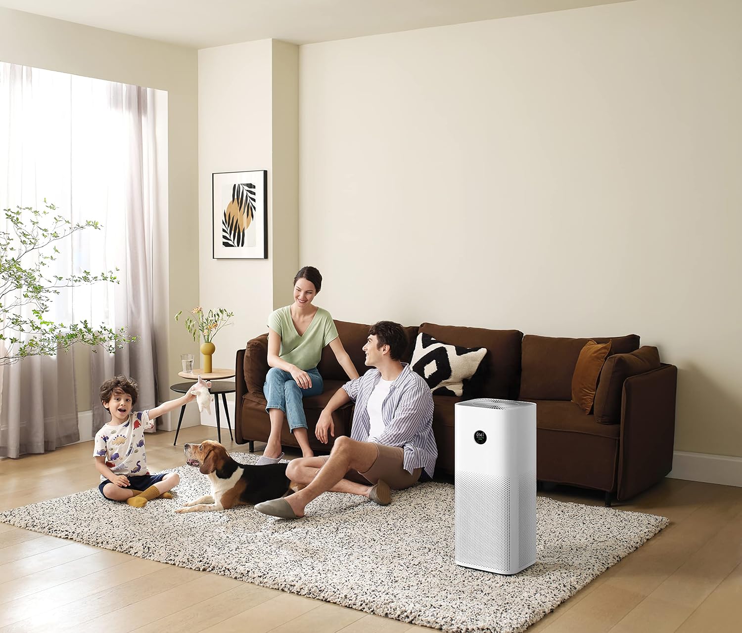 جهاز تنقية الهواء الذكي Xiaomi Smart Air Purifier 4 Compact (الإصدار الأوروبي) مع فلتر HEPA