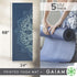 Gaiam Premium Yoga Mat 5 mm – Printed Thick Non-Slip Exercise Mat