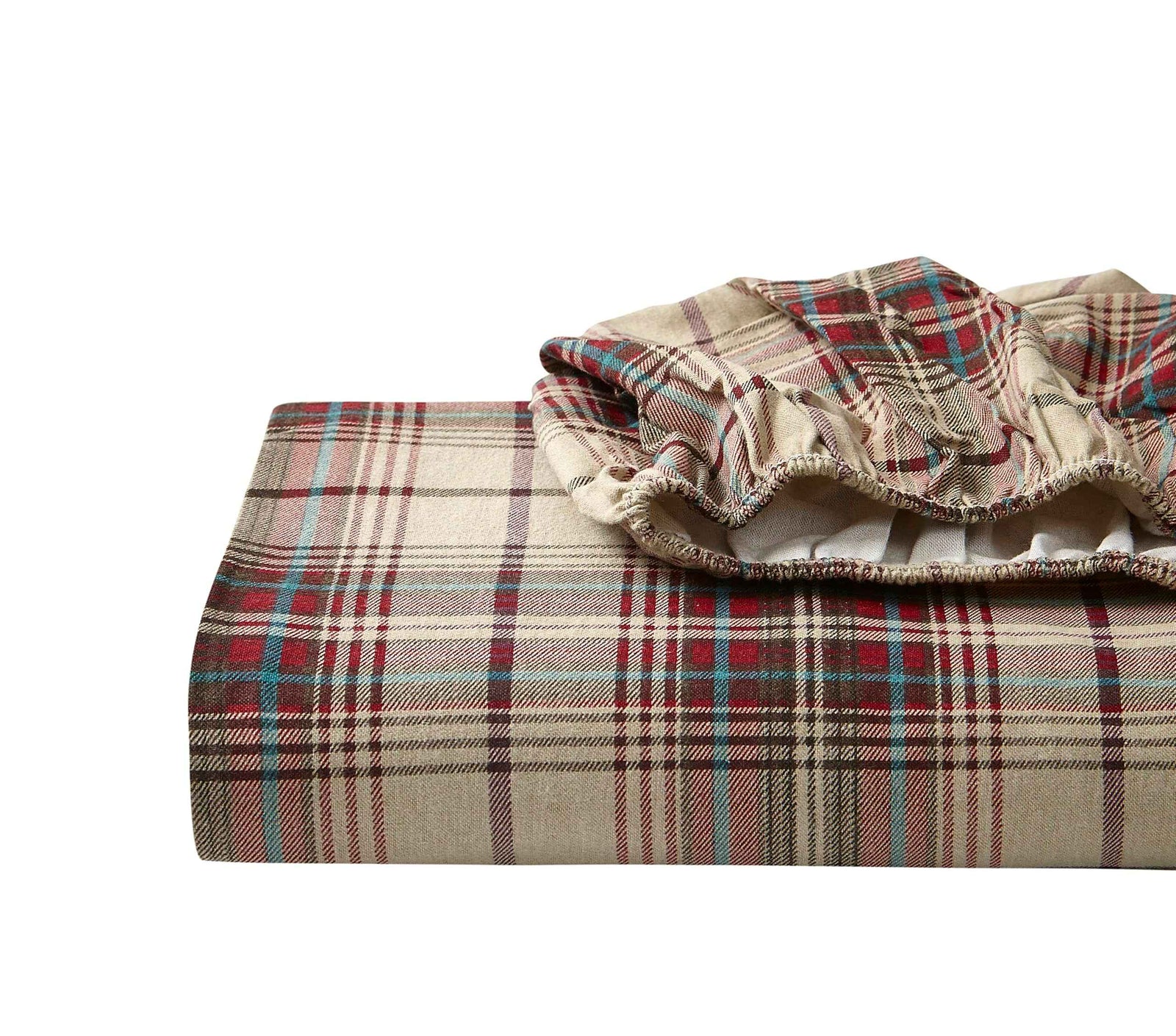 Eddie Bauer - Full Sheets, Cotton Flannel Bedding Set, Brushed for Extra Softness,