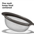 OXO 3-Piece Strainer Set Black Kitchen Colander Set
