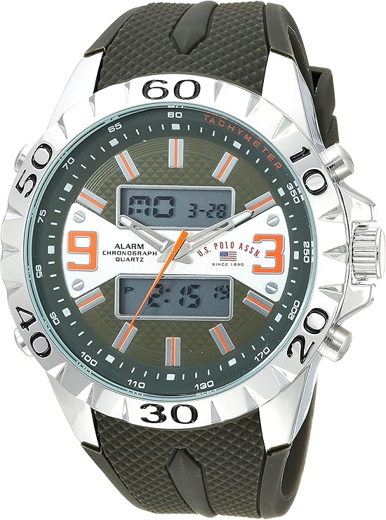 Accutime Analog & Digital Watch with Rubber Strap – Model US9628