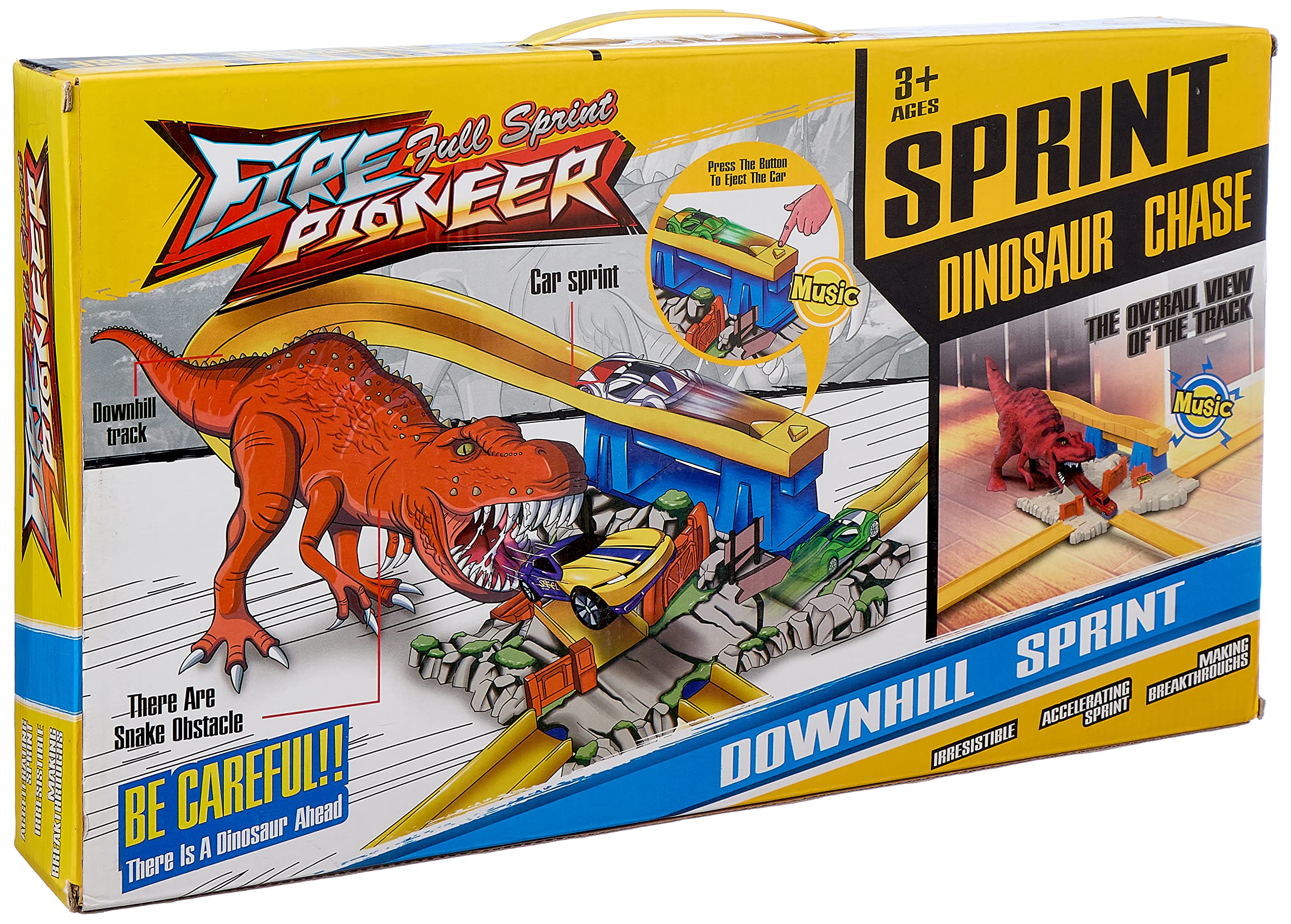 Fire Full Sprint Pioneer Dinosaur Chase for kids - Multi Color