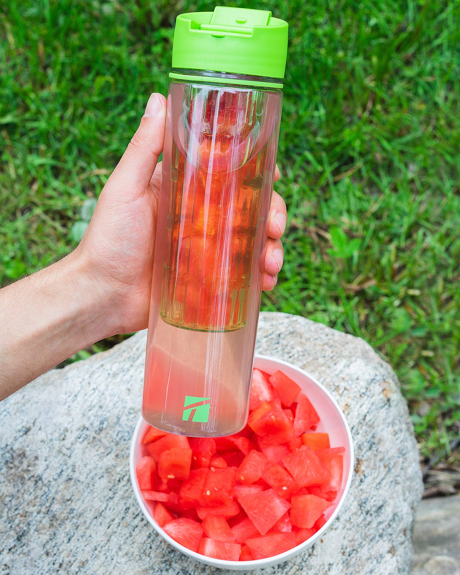 Trudeau Infuser Water Bottle with Fruit Infuser – Refreshing Flavored Water
