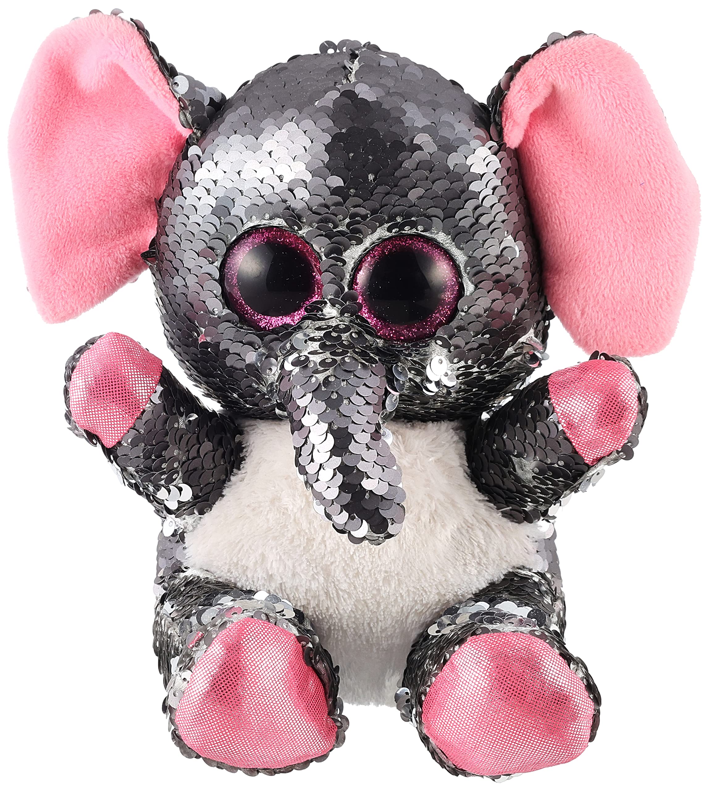 Glitter motsu rabbit soft plush toy - multi color