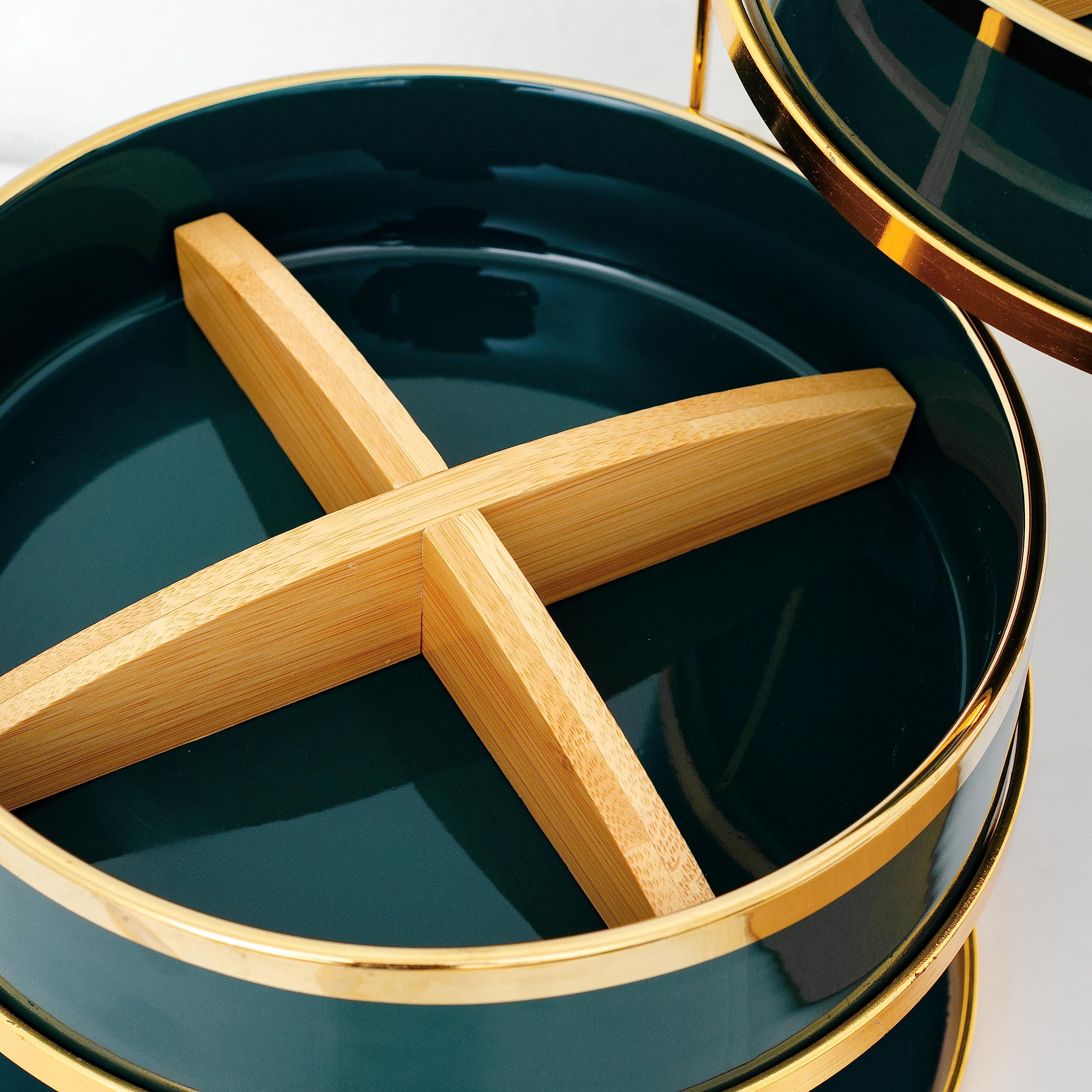 LA MAYA Carrier Serving Tray Porcelain   2 layers with lid