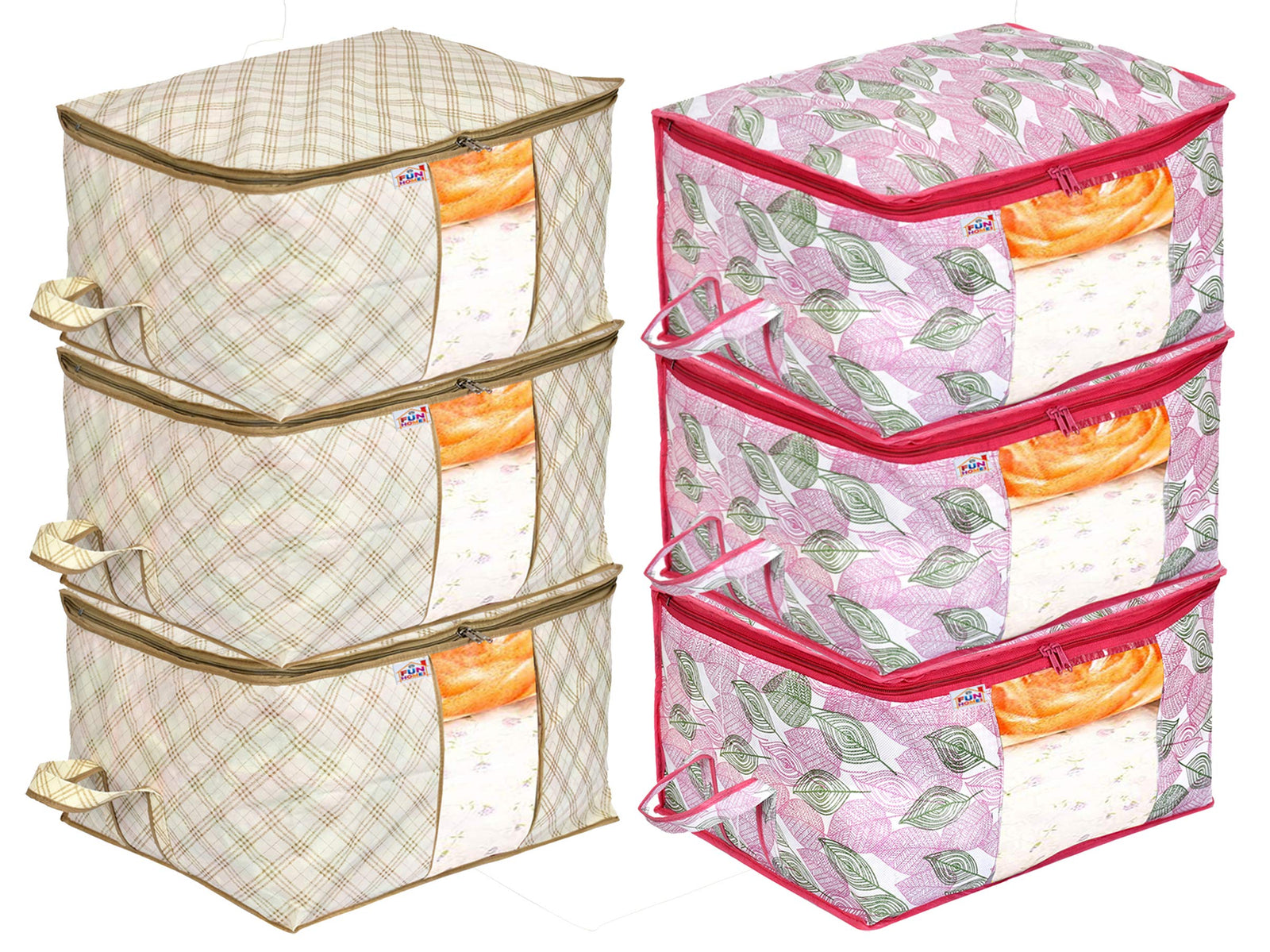 Fun Homes Underbed Storage Bag with Transparent Window - Safqqa