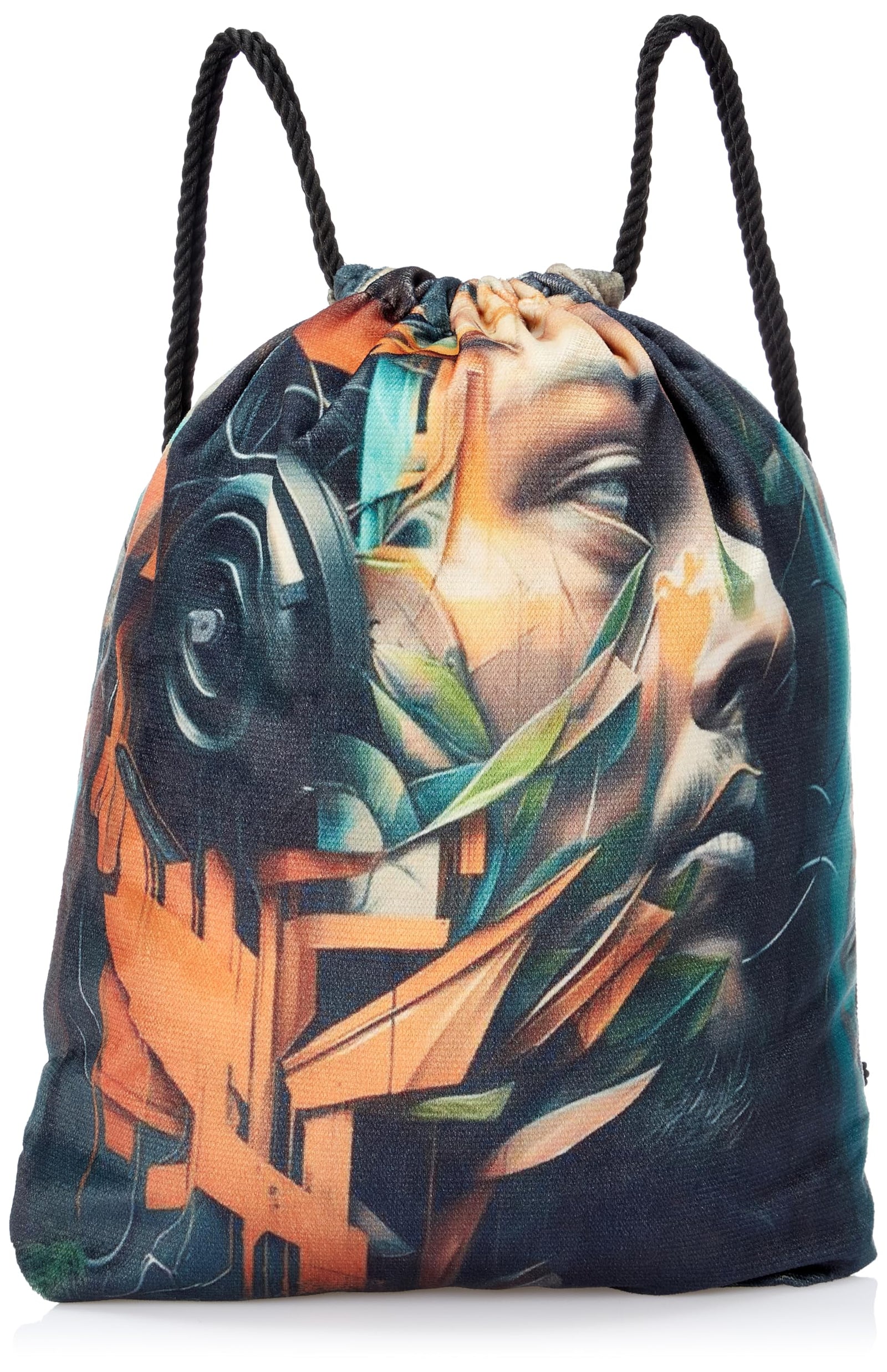 شنطة برباط من تات متعددة الالوان بمقاس كبير، موديل 687