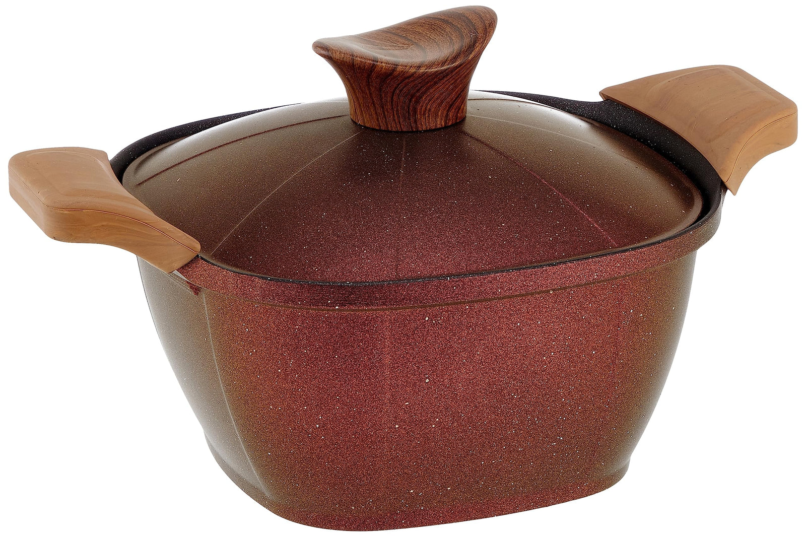 طقم أواني طهي نيوكلاين بتصميم جرانيت كوري 9 قطع (4 حلل + شواية) – رويال