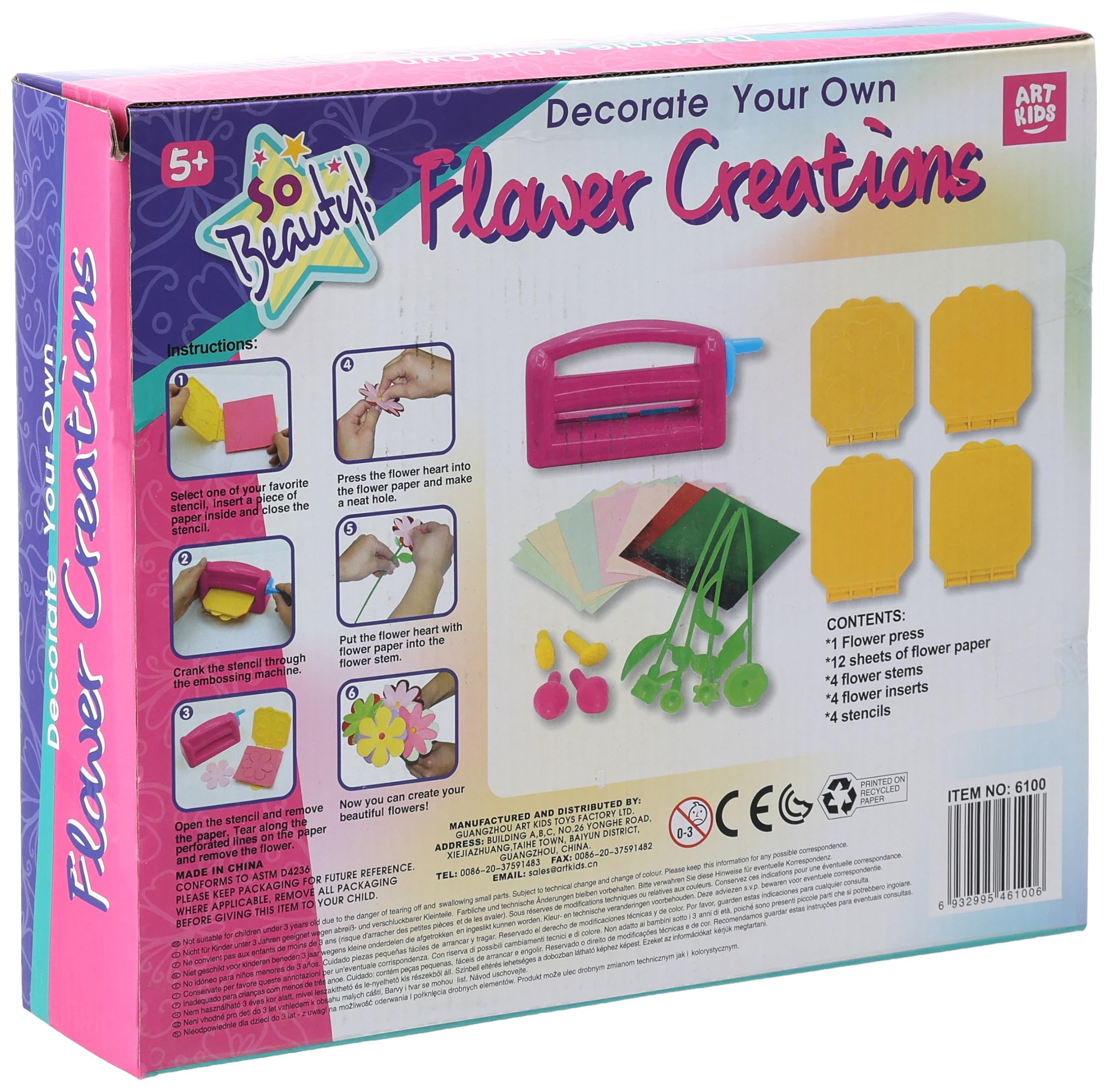 AKARCA 6100 Flower Making Art Toy – Creative DIY Craft Kit for Kids