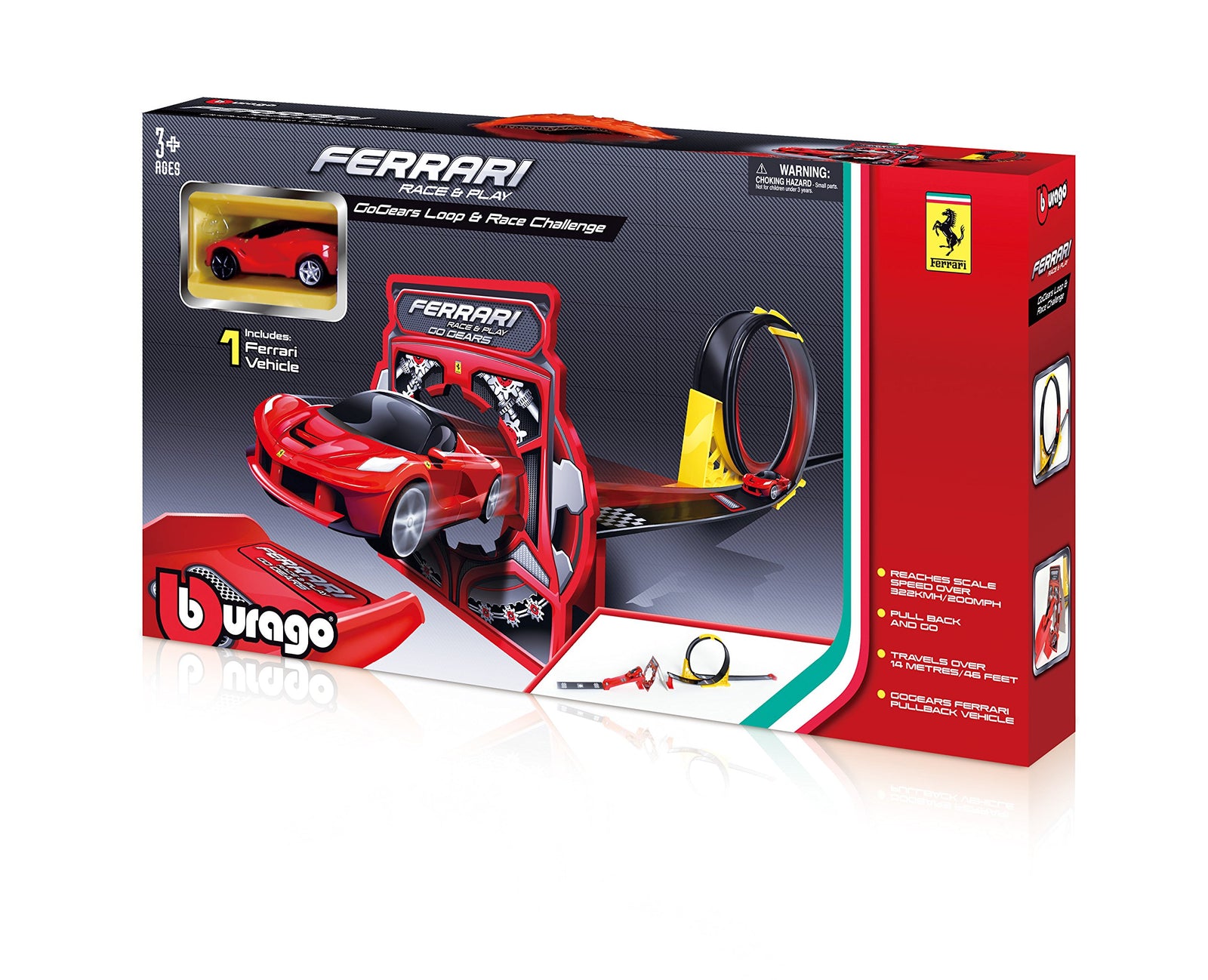 Bburago Go Gears Loop Racetrack with Ferarri Die Cast Car