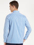 Diverse Men's Striped Regular Fit Cotton Formal Shirt