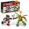 Lego NINJAGO Lloyd’s Mech Battle EVO Building Set 71781, with 2 Action Figures, 2 Posable Ninja Action Figures to Build, Ninja Toy for Kids Ages 6+ with Bone Warrior and Golden Lloyd Minifigures-Damage Box