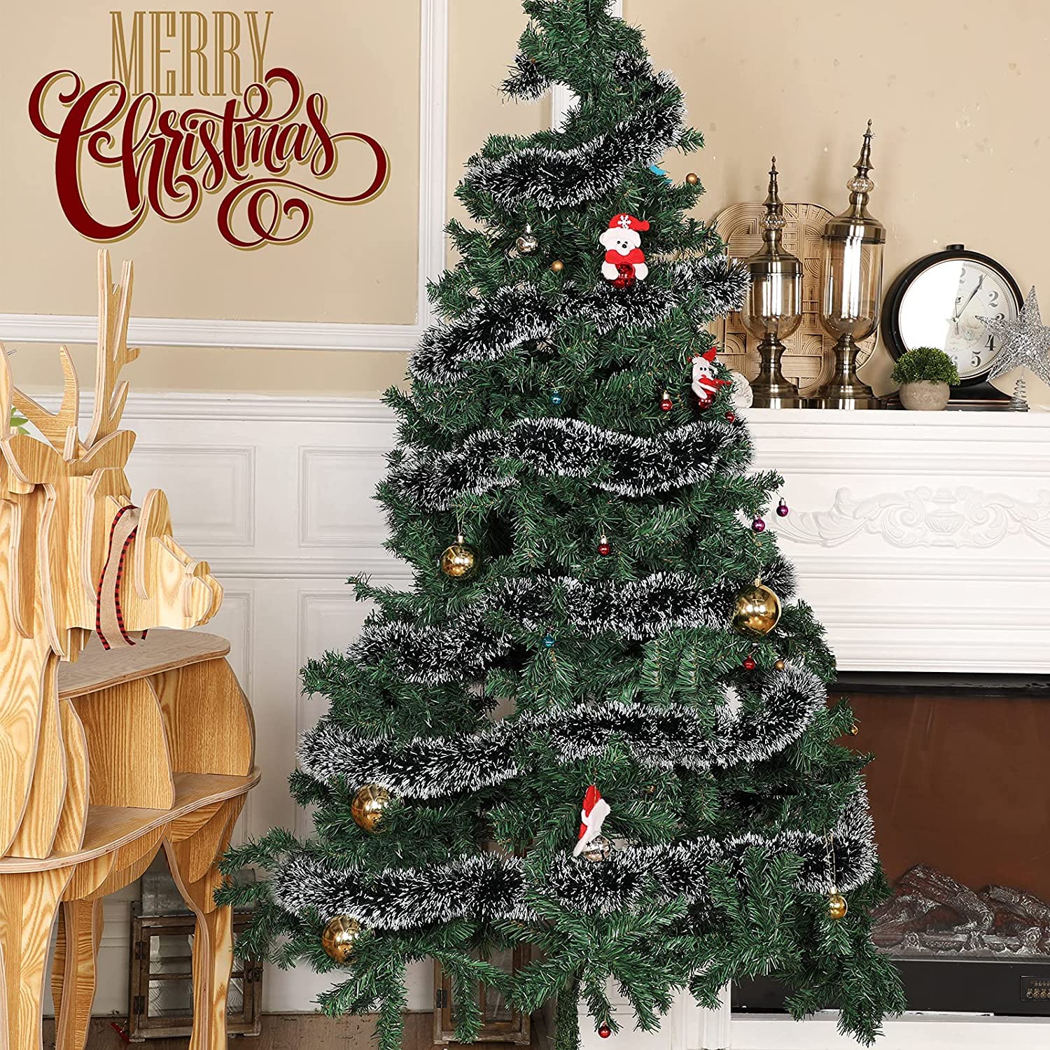 Generic Christmas Tree Decorations Made Of Shiny Twine (2 pieces)