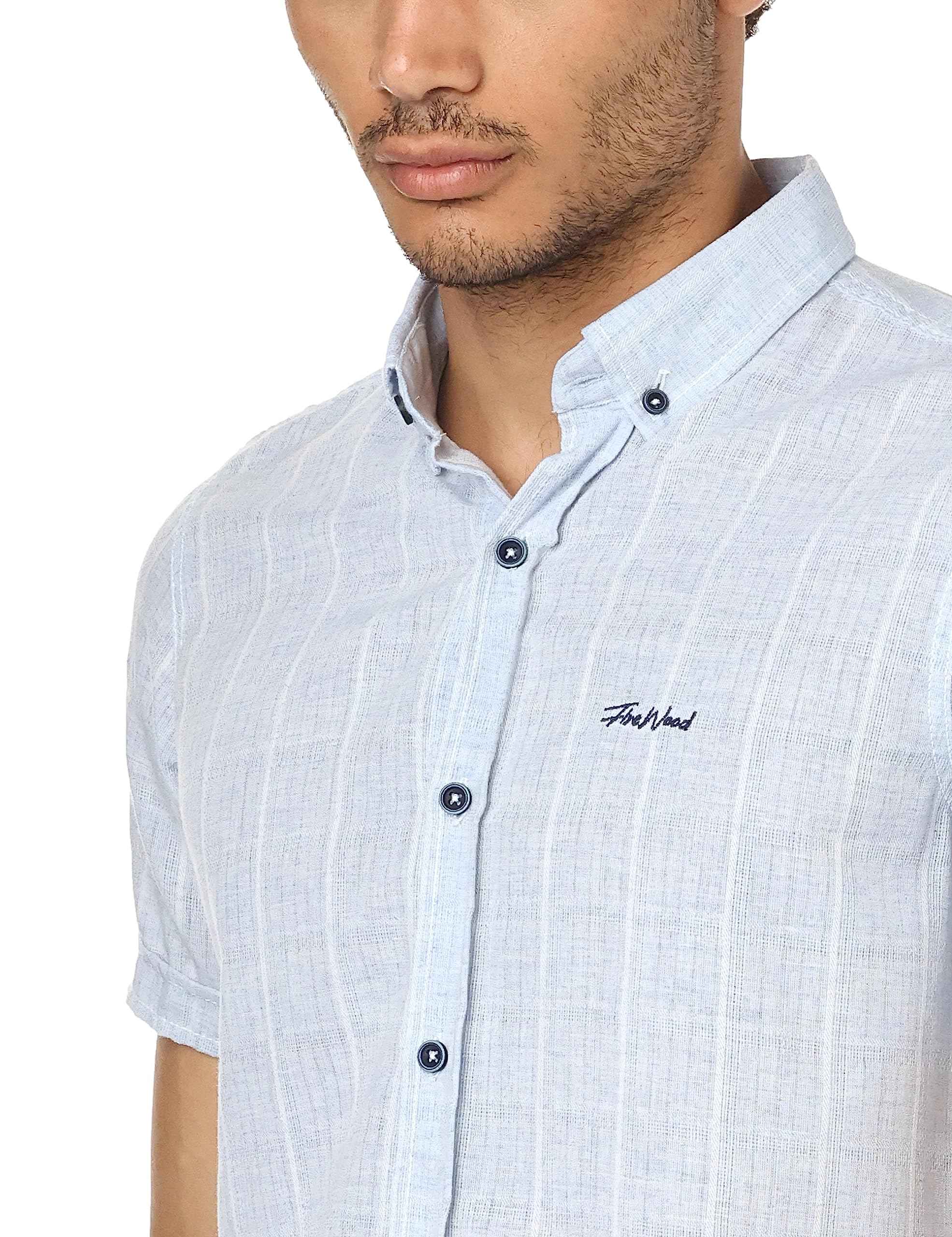 Firewood Mens Basic Checks Short Sleeve Shirt Shirt
