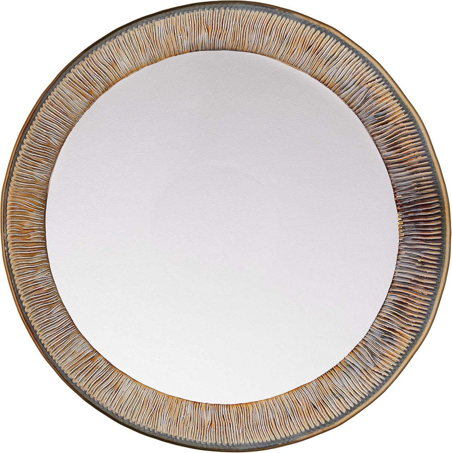 Royal Porcelain IVV Glass Plate, Clear & Gold - 38 CM