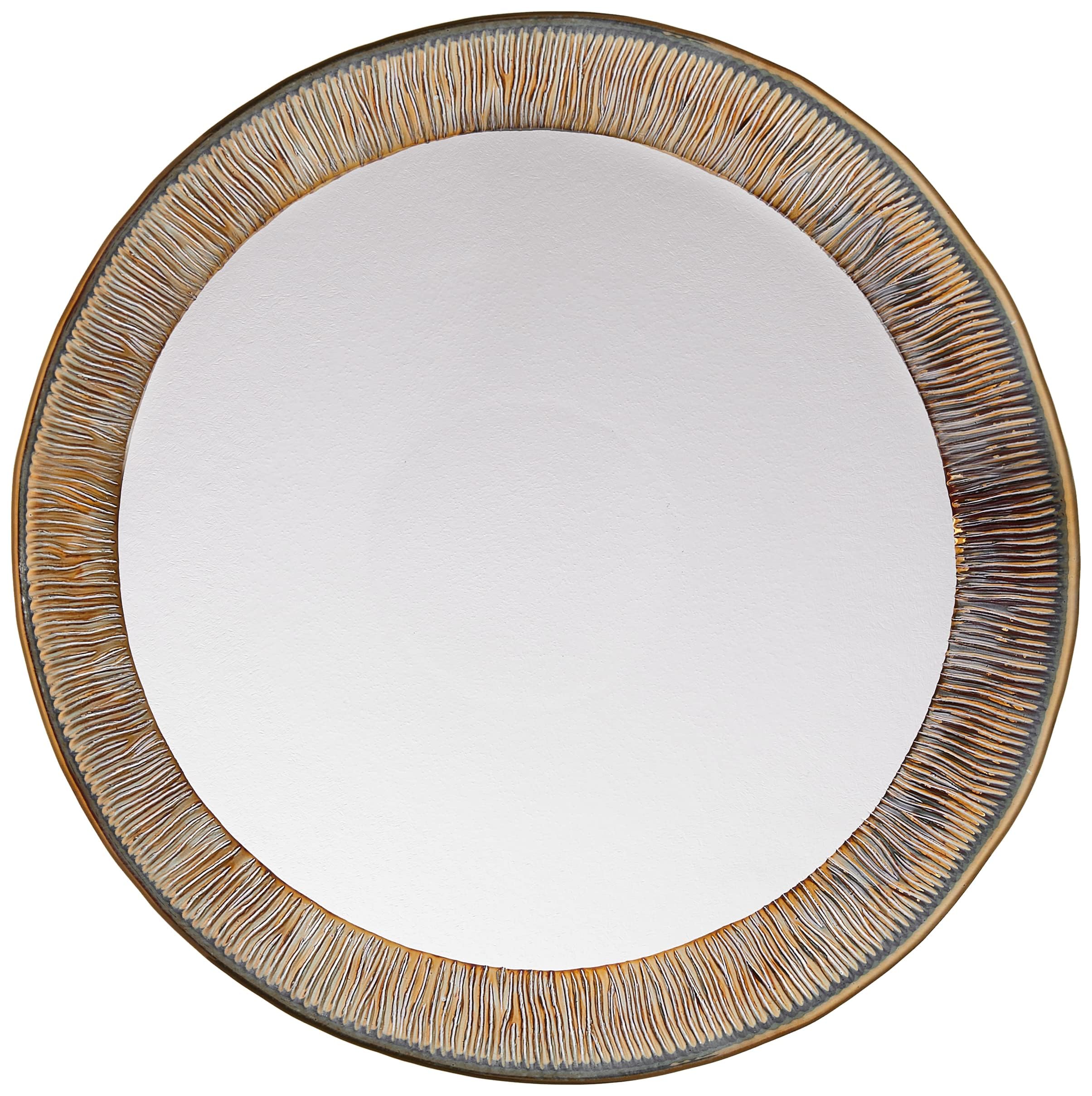 Clear Glass Plates & Dishes with Gold Accents