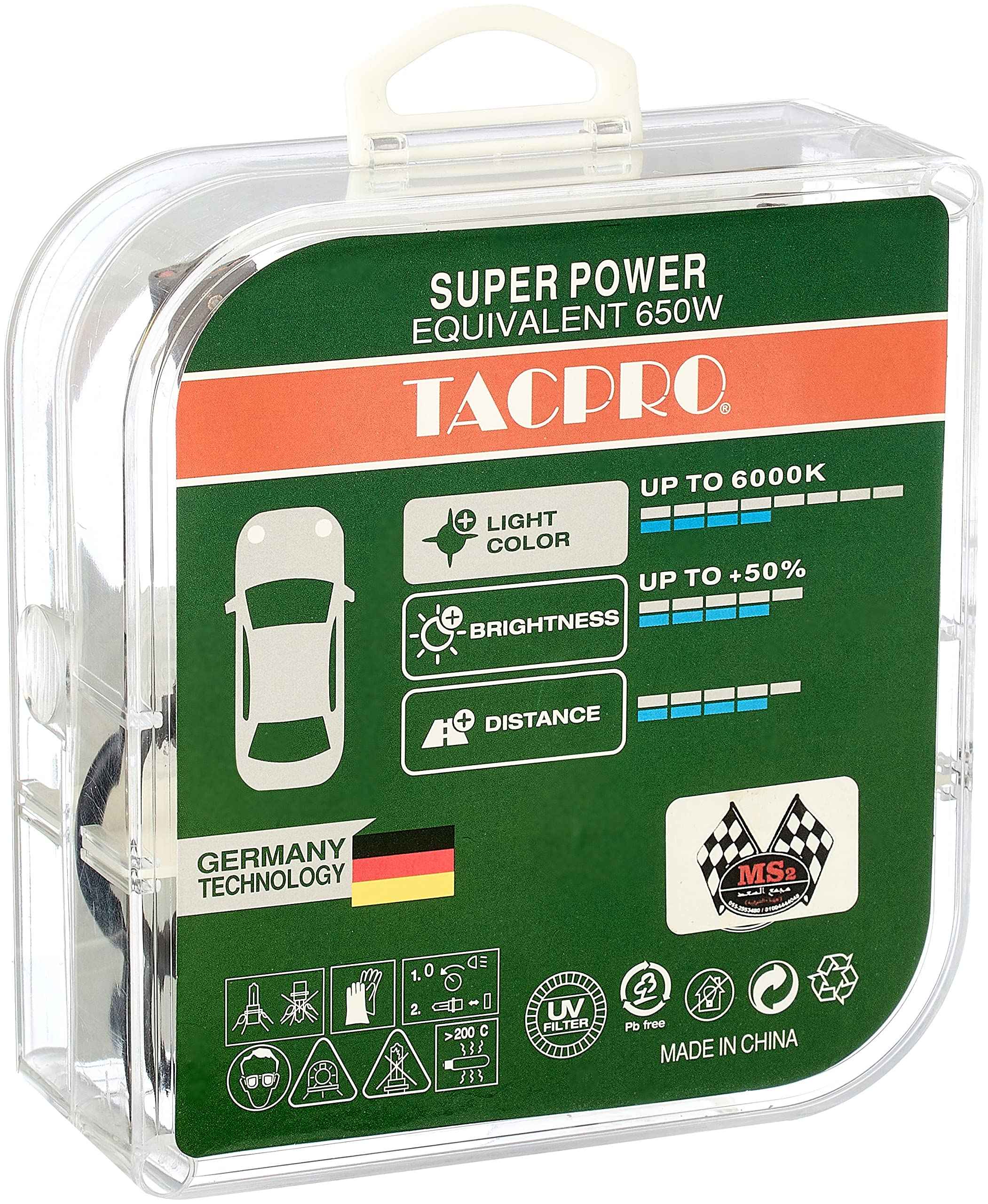 Tac pro led lights for car,headlight & taillight, original (9005),suitable for many cars - mitsubishi lancer shark, green - Safqqa Egypt