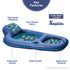 Aqua LEISURE Inflatable Pool Float with Headrest, Backrest & Footrest, Palm Beach Flamingo Design for Pool Relaxation