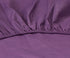 NICE HOME Fitting Bed Sheet Set - 2 Pillow Cases and 1 Bed Sheet - Size 200x200cm Dark Purple