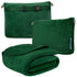 PAVILIA Travel Blanket & Pillow 2-in-1 Soft Airplane Set – Compact and Packable - Safqqa