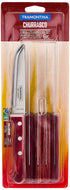 Tramontina Gaucho 5" Steak and Pizza Knife Set - 6 Pieces - Red