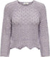 Only Women Pullover Lavender Casual Knit Sweater