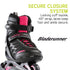Bladerunner by Rollerblade Advantage Pro XT Women's Adult Fitness Inline Skate, Pink and Black Inline Skates