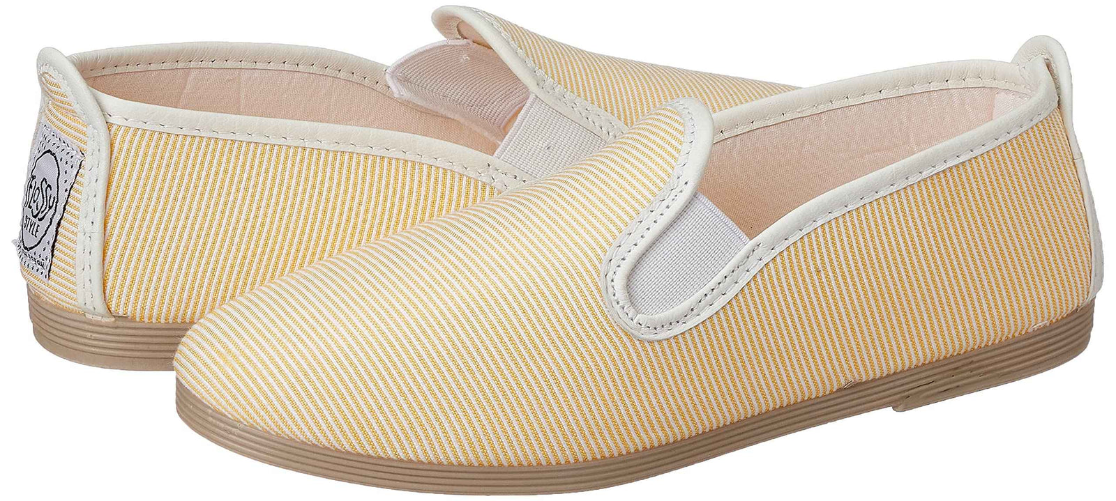 Flossy San Javier Notched-Vamp Striped Slip-On Shoes for Women - Without Box - Safqqa Egypt