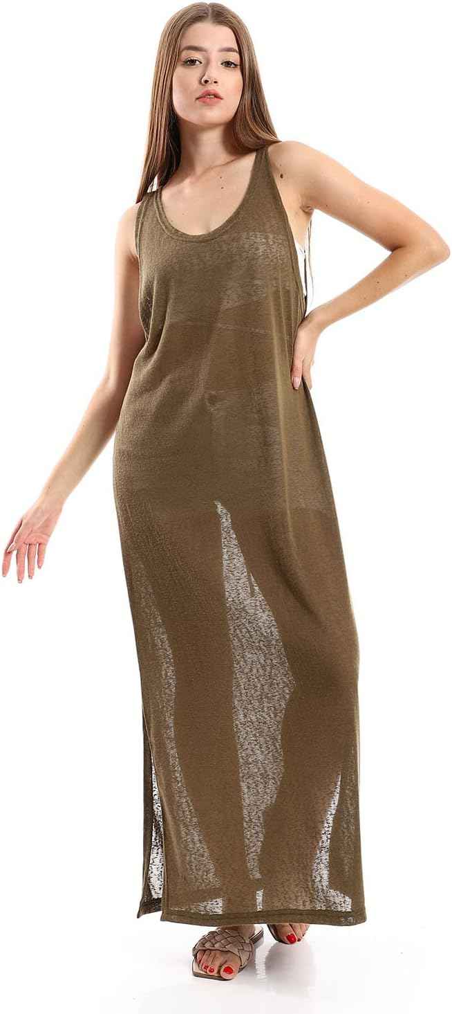 Jamila Women Round Collar Cover UP With Side Slits OuterWear