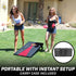 GoSports Full cornhole set includes 2 regulation 4 x 2 ft cornhole boards for authentic gameplay