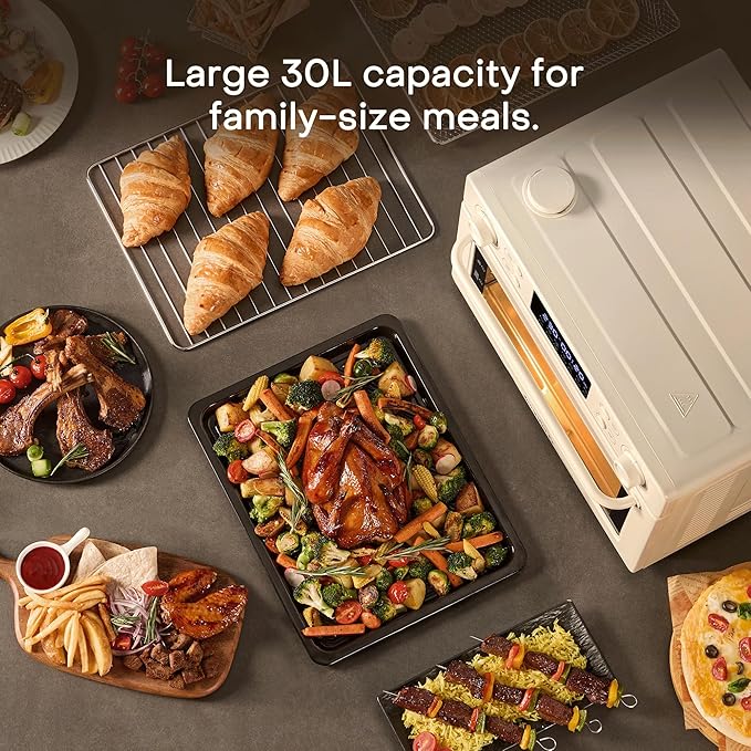 Nutricook 12 in 1 Air Fryer Toaster Oven 30L Beige NC-AFTO330BG Open Box