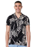 Hero Basic Flower Printed ,Viscose Shirt For Men,Subtle flower print for a stylish, modern look. - Safqqa