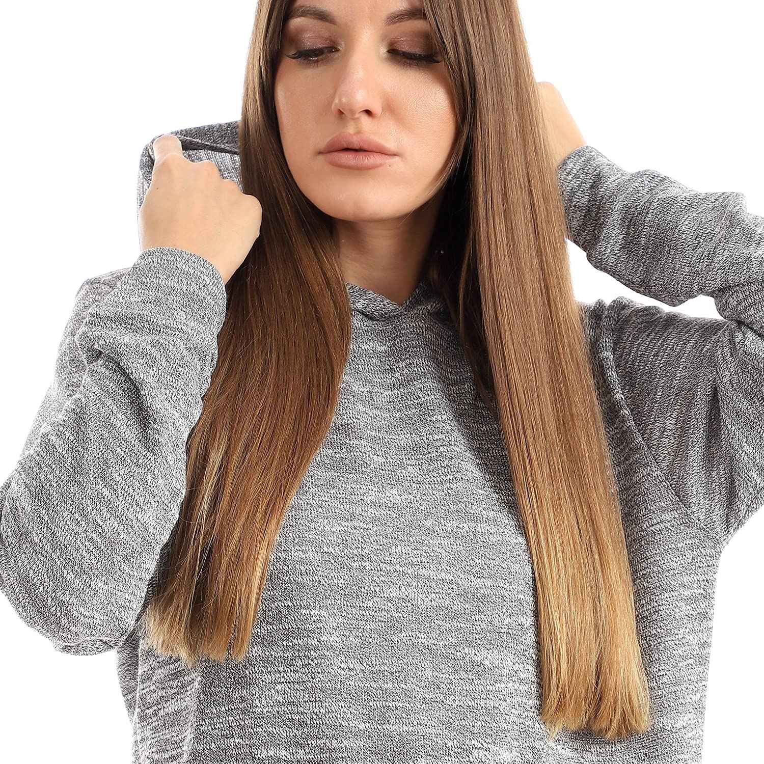 هودي كادي بجيب الكنغر وتصميم واسع للنساء يجمع بين الراحة والأناقة العصرية. مصنوع من قماش ناعم وعالي الجودة،