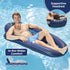 Aqua LEISURE Inflatable Pool Float with Headrest, Backrest & Footrest, Palm Beach Flamingo Design for Pool Relaxation
