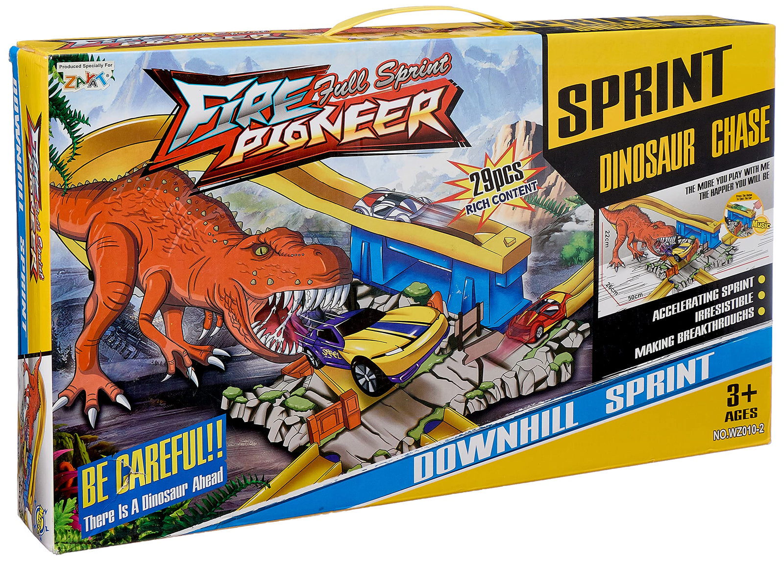 Fire Full Sprint Pioneer Dinosaur Chase for kids - Multi Color