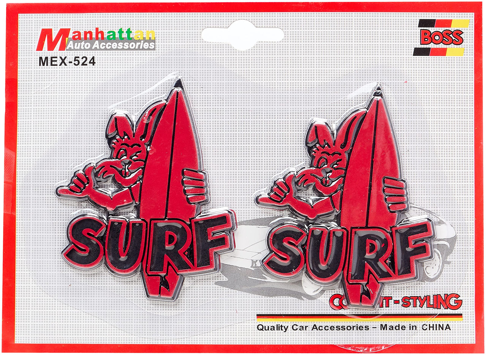 ملصق سيارة SURF من رستمارت أداة ديكور لإضفاء لمسة عصرية على سيارتك. مصنوع من مواد عالية الجودة في الصين، متين ومقاوم للطقس 