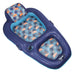 Aqua LEISURE Inflatable Pool Float with Headrest, Backrest & Footrest, Palm Beach Flamingo Design for Pool Relaxation