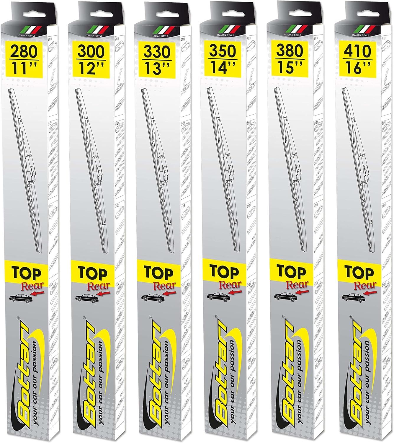 Bottari Rear Wiper Blade 300mm Complete Car Windshield Wiper 1 Piece – Safqqa Egypt