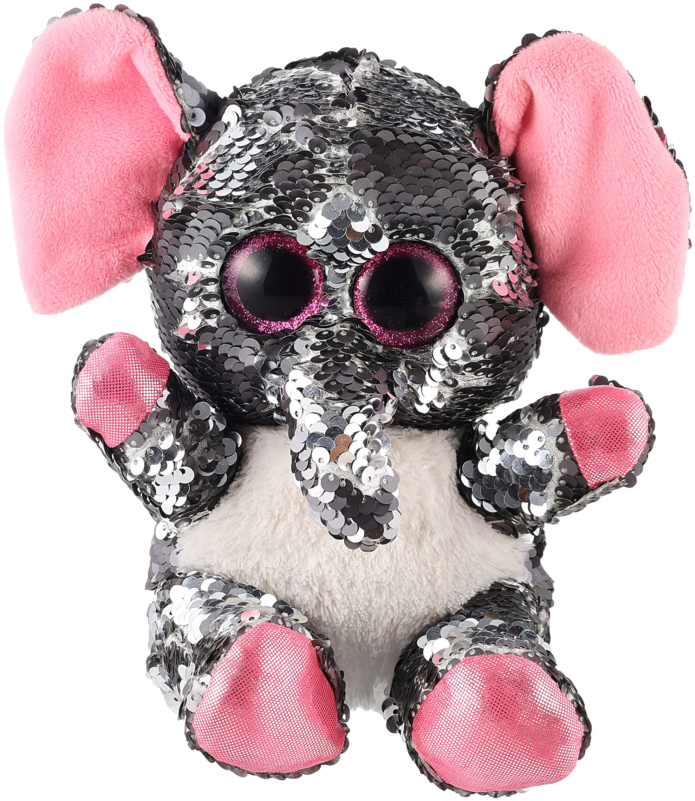 Glitter motsu rabbit soft plush toy - multi color