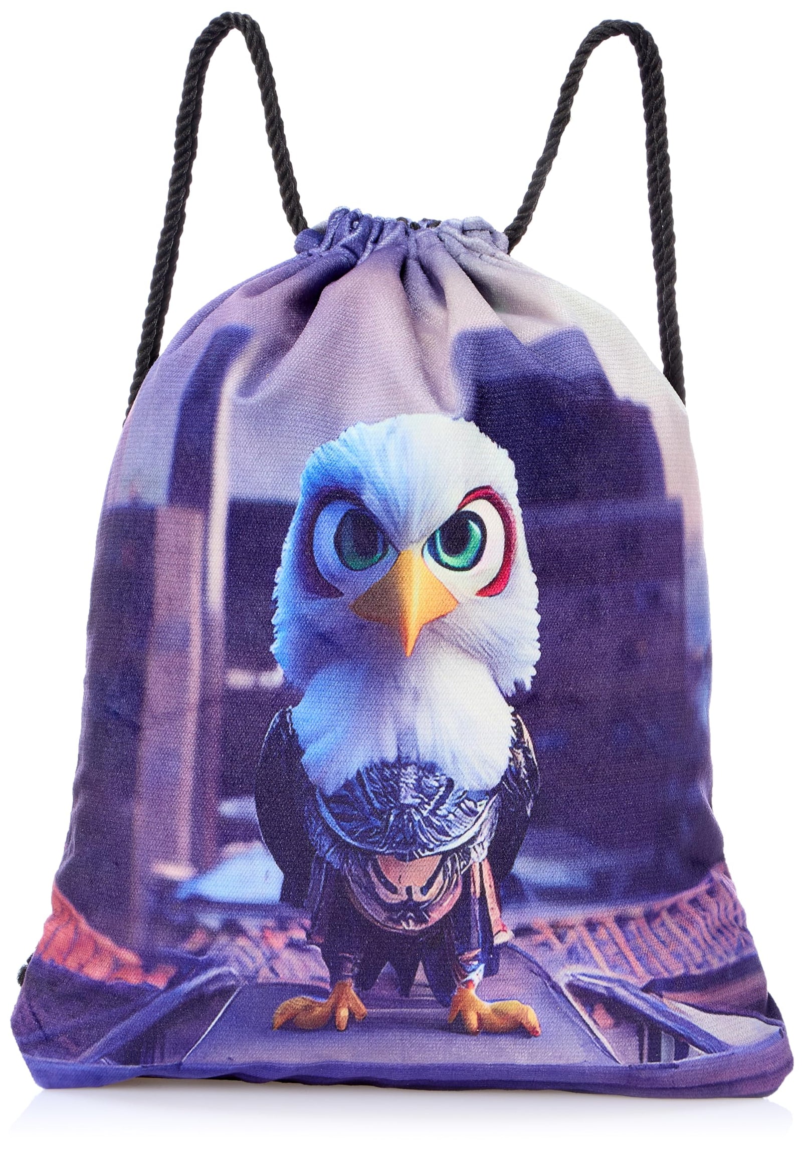 شنطة برباط من تات متعددة الالوان بمقاس لارج، موديل 1002