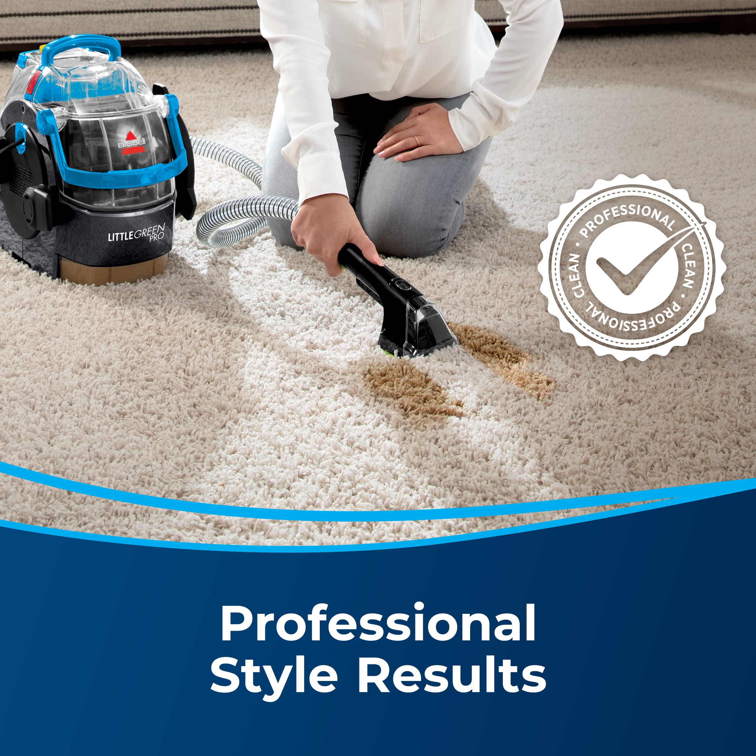 Bissell Spotclean Pro AntiBac Carpet and Upholstery Cleaner, (Without detergent)- Damage Box