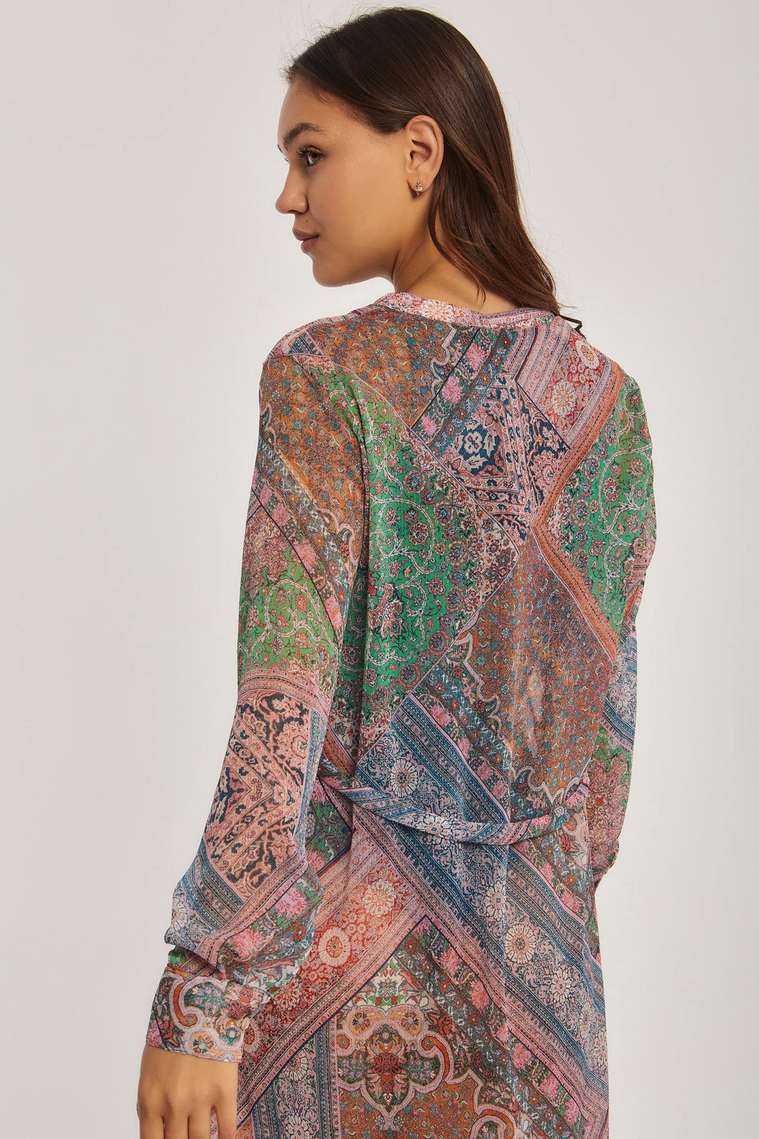 فستان قميص مطبوع نسائي من Dalydress 240-102-3010-96