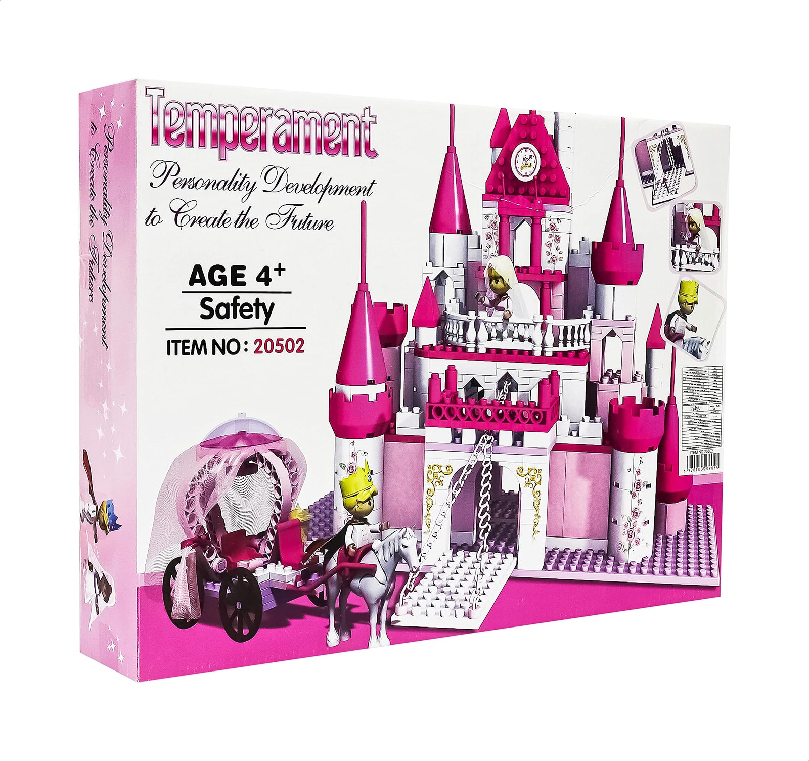 Temperament 20502 Princess Castle Shaped Building Blocks Set for Girls