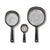 OXO 3-Piece Strainer Set Black Kitchen Colander Set