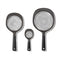 OXO 3-Piece Strainer Set Black Kitchen Colander Set